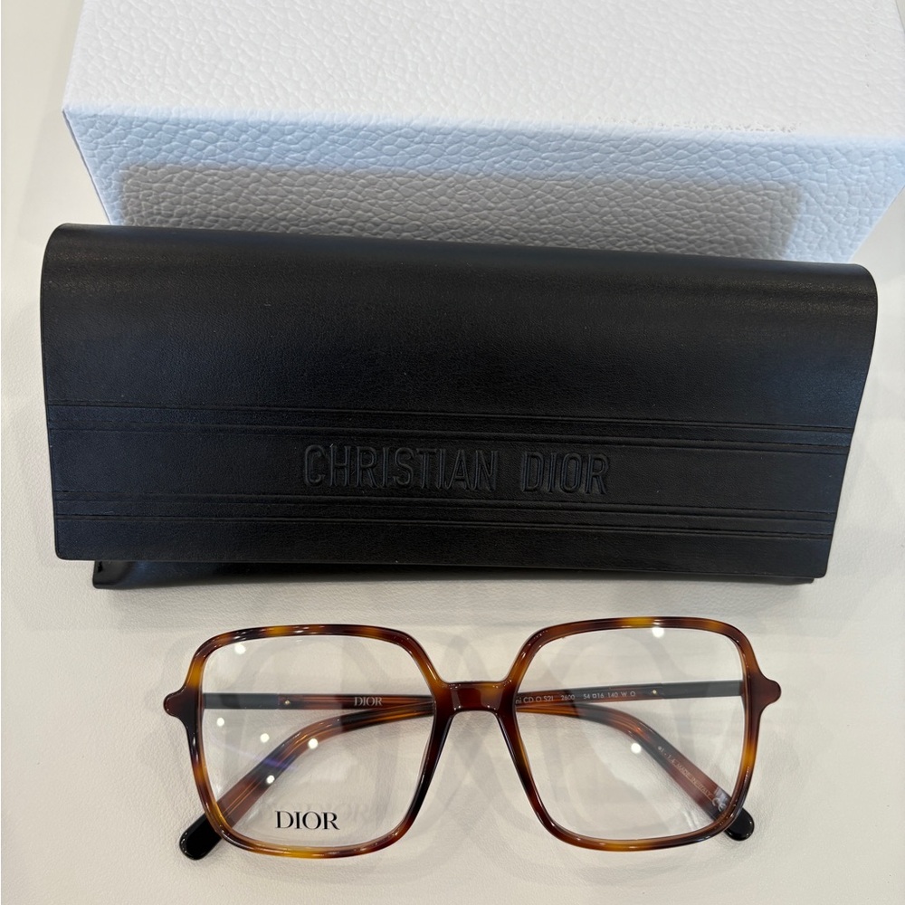 Dior Tortoise Optical Glasses Square